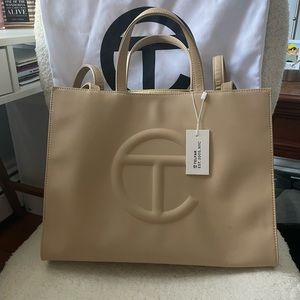 Telfar Medium Shopper, Cream